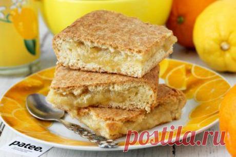 Пирог с лимонной начинкой - рецепт с фотографиями