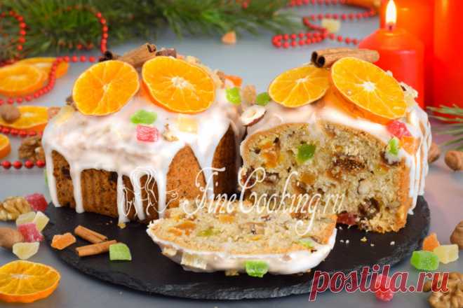 Рождественский кекс с орехами и сухофруктами