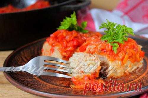 Голубцы ленивые, рецепт с рисом и фаршем в духовке