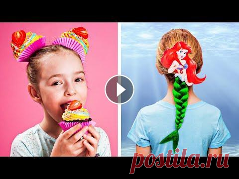 8 МИЛЫХ ПРИЧЕСОК ДЛЯ ДЕВОЧЕК || Помощь уже на подходе Просыпайтесь, девочки! Наступил еще один прекрасный день! Пора вставать. Но, похоже, у нас тут сложный случай — после сна испортилась прическа! О, не ...