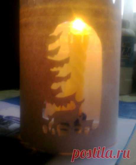 Подсвечник из банки - Садоводка