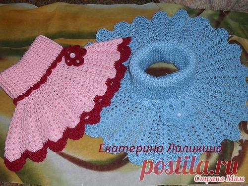 Манишка крючком