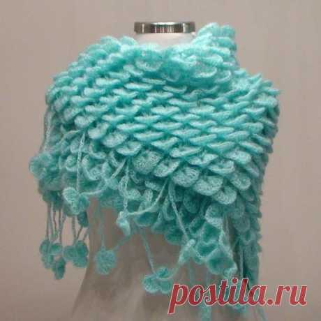 Узор &quot;Чешуйки&quot;. Мастер-класс. #вязание@handmade_blog ...