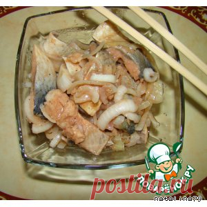 Сельдь, маринованная по-корейски - кулинарный рецепт