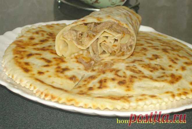 Пирог с мясом на сковороде/Сайт с пошаговыми рецептами с фото для тех кто любит готовить