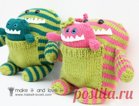Knitted Monsters from Christmas... | Make It and Love It
