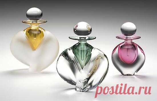 Крылатые и плоский Флаконы для духов Майкл Trimpol и Моник Lajeunesse (Art Glass Perfume Bottle) | Ловкий Главная