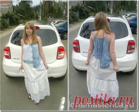 Сшить сарафан. Переделка из старых джинсов