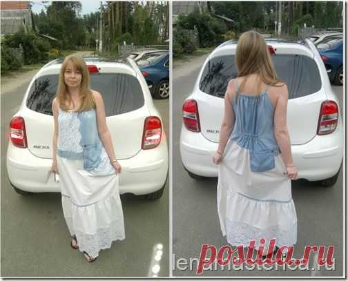 Сшить сарафан. Переделка из старых джинсов