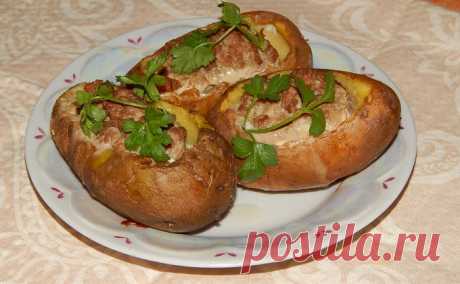 Фаршированный картофель мясом и грибами. БЕСПОДОБНЫЙ, АРОМАТНЫЙ И НЕЖНЫЙ. Мням...