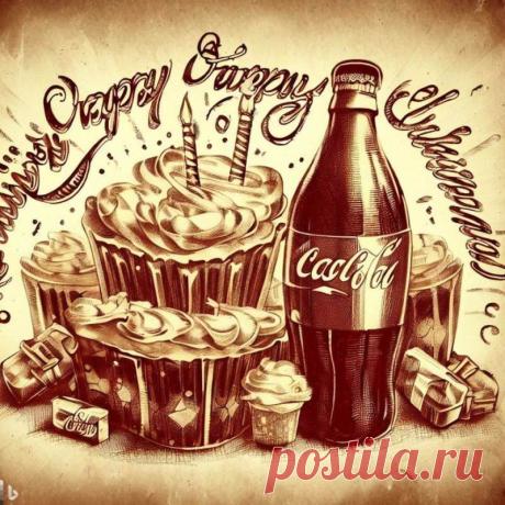 Сегодня 8 мая — день, когда мир узнал вкус настоящего удовольствия. Желаю, чтобы счастье, как и Coca-Cola, всегда было в правильной бутылке и нужный момент! Открытки на День рождения напитка «Кока-Кола»!