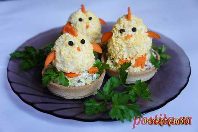 Закуска на пасху «Пасхальные цыплята»