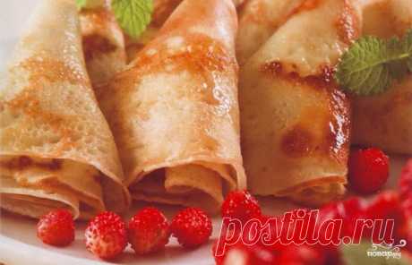22 вкусных рецепта тонких блинчиков на молоке!