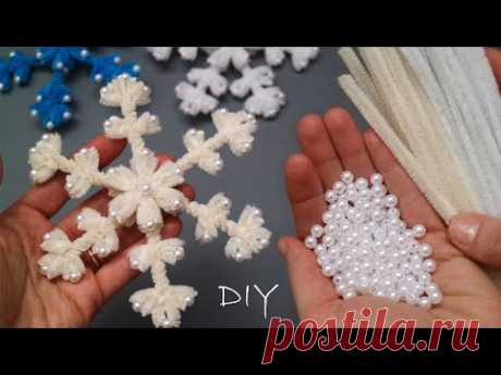 ❄️NEW❄️ SNOWFLAKE IDEA 2025❄️ Pipe cleaner DIY