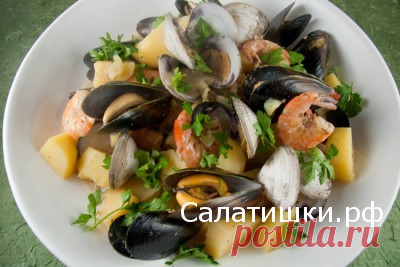 САЛАТЫ С МОРЕПРОДУКТАМИ | Рецепты вкусных салатов