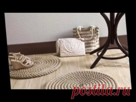 Коврики из веревок и шнура  для уюта в доме