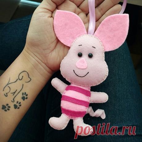 Leitãozinho Pooh feltro