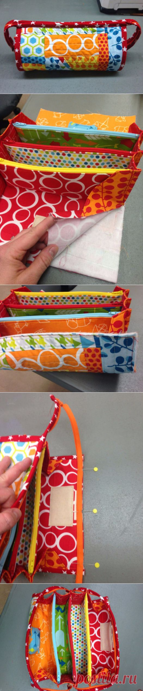 Sew Together Bag Tutorial. Сумочка для рукоделия ~