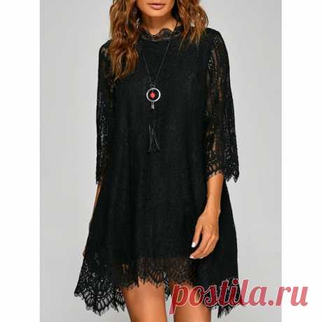 Irregular Hem Openwork Lace Dress I like this. Do you think I should buy it?