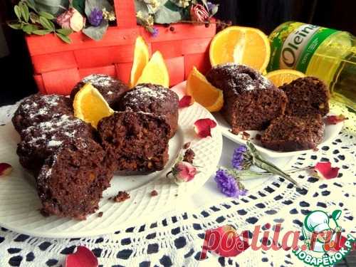 Шоколадные маффины с апельсином - кулинарный рецепт