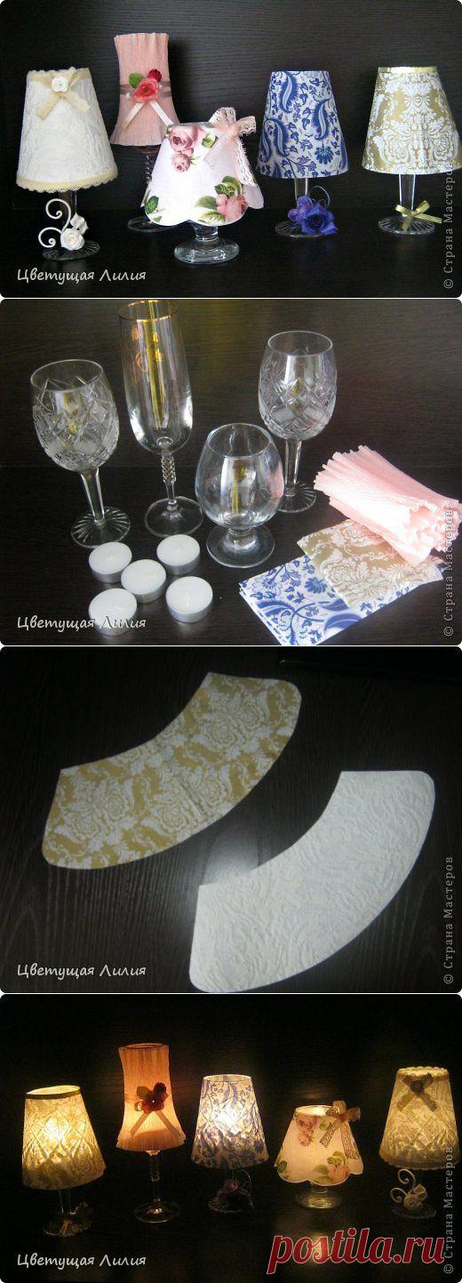 Подсвечники из бокалов+МК | Страна Мастеров