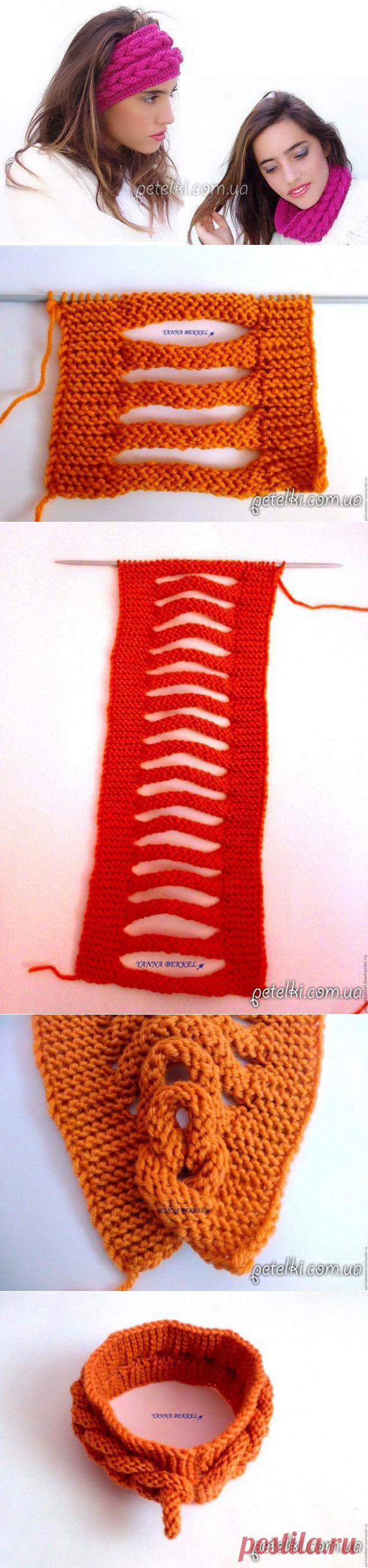 Повязка с объемными косами. Мастеркласс в картинках с описанием