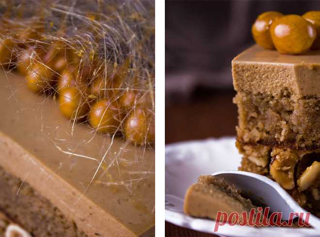 Кофейно-карамельный торт с фундуком - My recipe book