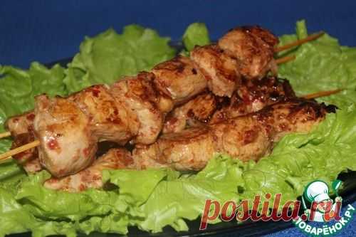 Куриные шашлычки на шпажках - кулинарный рецепт
