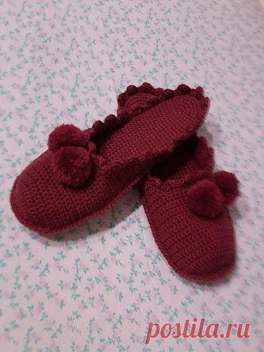 Домашние тапки - Волшебная ниточка — я.ру