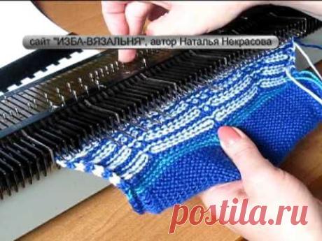 ▶ 12 образец Фанговый рисунок "РОМБЫ" https://izba-vyazalinya.ru/ - YouTube
