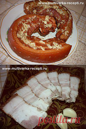 Как приготовить сало в луковой шелухе. Очень вкусное сало в мультиварке |