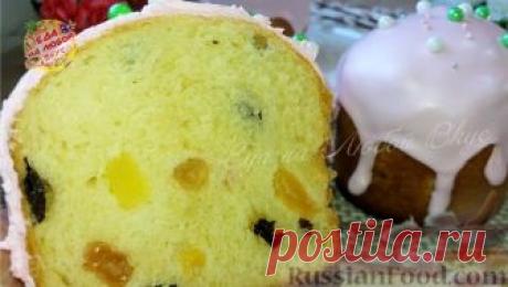 Рецепт: Сдобный пасхальный кулич на RussianFood.com