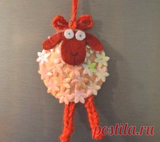 Овечка из фетра (мастер-класс)