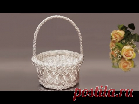 Корзина из шнура