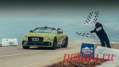 Купе Bentley Continental GT установило рекорд на Пайкс-Пике Сказано — сделано. В минувшее воскресенье 635-сильное купе Bentley Continental GT установило рекорд Пайкс-Пика для серийных моделей. Новозеландский гонщик