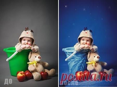 Пример обработки детской фотографии