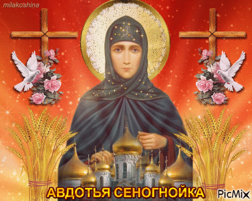 С Авдотьей Сеногнойкой! Желаю тебе сегодня успеть сделать все запланированные дела до того, как нагрянут непредвиденные „дожди“ обстоятельств. Открытки на Авдотья Сеногнойка!