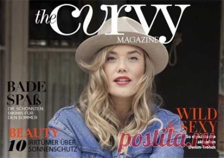 Немецкий журнал моды для полных женщин The Curvy Magazine, июль 2017
