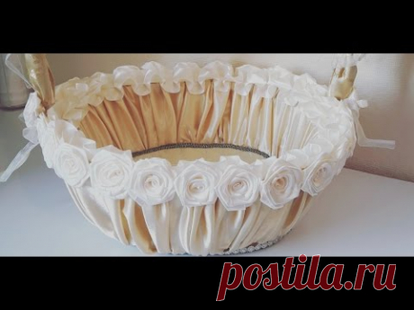 Как декорировать свадебную корзину 1 часть ✔ Marine DIY Guloyan✔