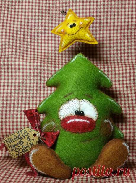 Needle Drop and Starla Pattern 191 Primitive от GingerberryCreek