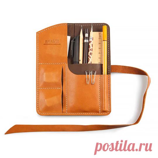 Пенал кожаный 'Painter' купить в интернет-магазине PichShop, цена в Москве