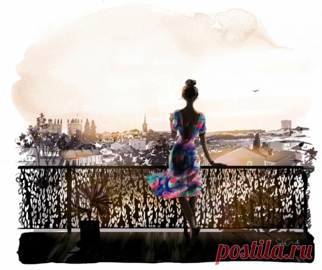 Софи Гриотто: иллюстрации с атмосферой уличной моды | Блог художницы