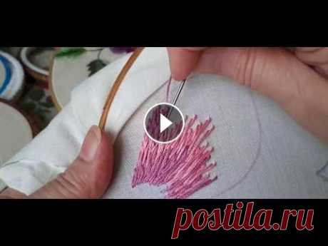 Вышивка гладью для начинающих. Основы техники. Stitch embroidery for beginners. Подробный разбор техники вышивки гладью для начинающих Поддержка канала:...