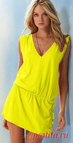 Простое летнее платье. Выкройка