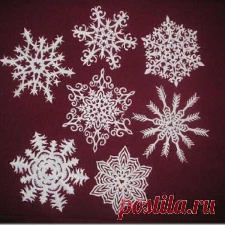 Снежинки из бумаги. Идеи и шаблоны - МирТесен