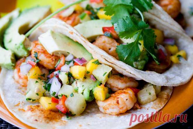 Тако с авокадо и крабом .... ( Мексика)