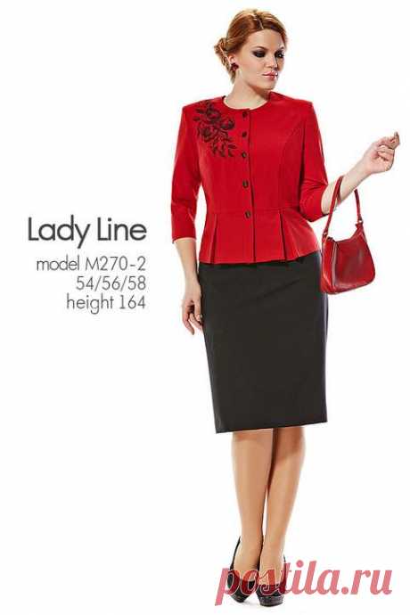 Костюмы для полных девушек и женщин белорусской компании Lady Line. Осень-зима 2014-2015 (70 фото)