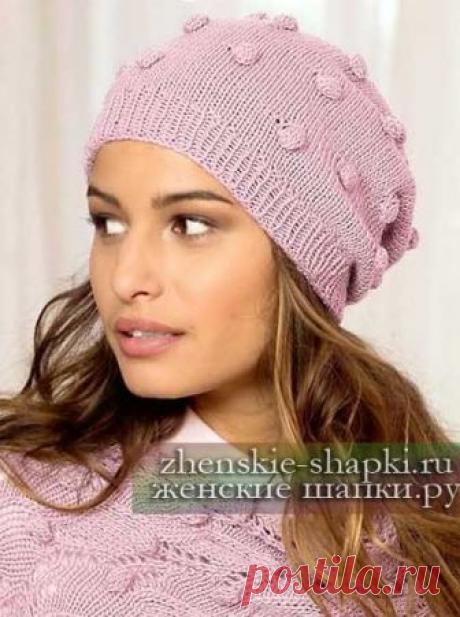 Узоры для шапок спицами схемы и описание (2019 год) женские шапки