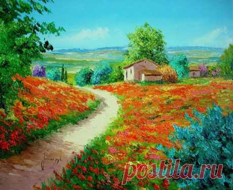 Буйство красок. Художник Jean Marc Janiaczyk