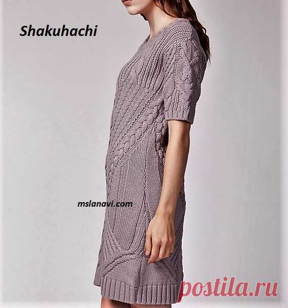 Вязаное платье от Shakuhachi | Вяжем с Лана Ви